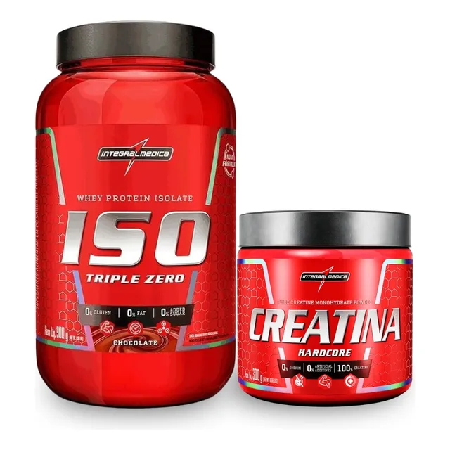 Whey Iso Triple Zero 907g + Creatina 300g - Integralmédica