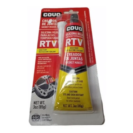 Silicon Rojo Pomo 85g Rtv Alta Temp 650°f Covo
