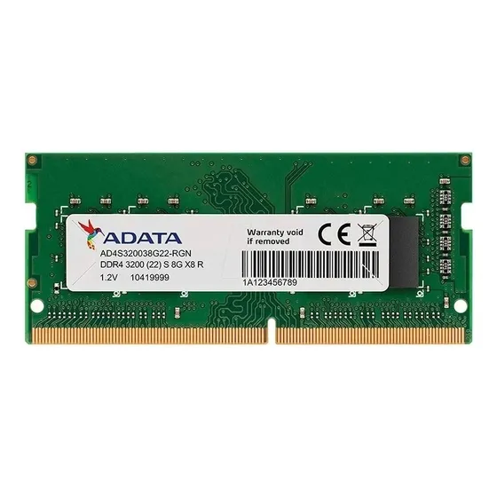 Memória Notebook Adata 8gb Ddr4 3200 Mhz Ad4s32008g22-sgn