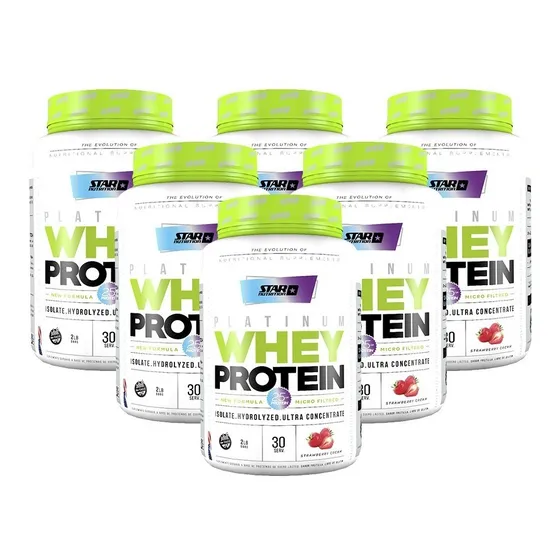 Proteina Whey 2 Lb Star Nutrition X 6 Unidades