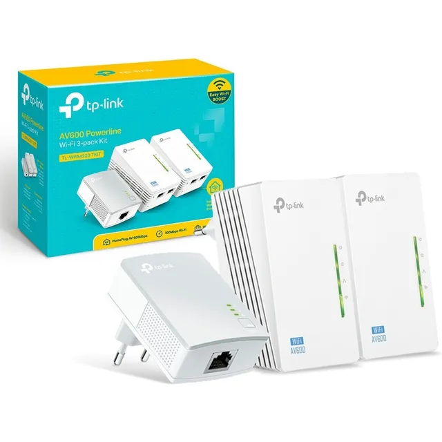 Kit Powerline Extensor 3 Piezas Wi-fi Av600 Tl-wpa4220t