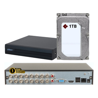 Dvr Dahua 16ch 2mp 1080p Lite H.265+, Disco 1tb Xvr1b16-i Dvr Dahua 16ch 2mp 1080p Lite H.265+, Disco 1tb Xvr1b16-i