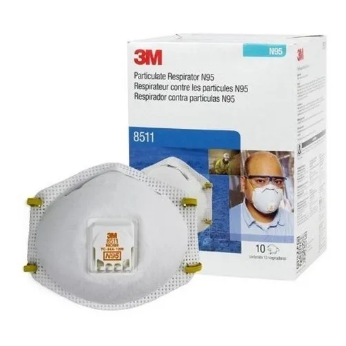 Respirador/mascarilla 3m Modelo 8511  10 Pzas