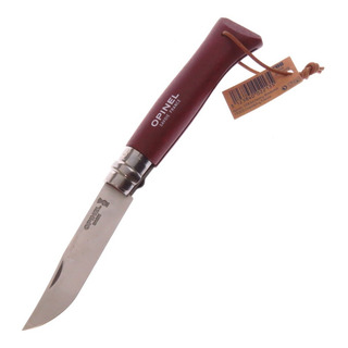 Op02213 Opinel N7 Borgoña Navaja Filo Plano Inoxidable Op02213 Opinel N7 Borgoña Navaja Filo Plano Inoxidable