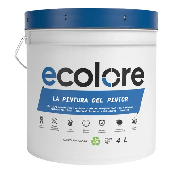 Impermeabilizante Acrilico Reforzado Ecolore 10 Años 4lts