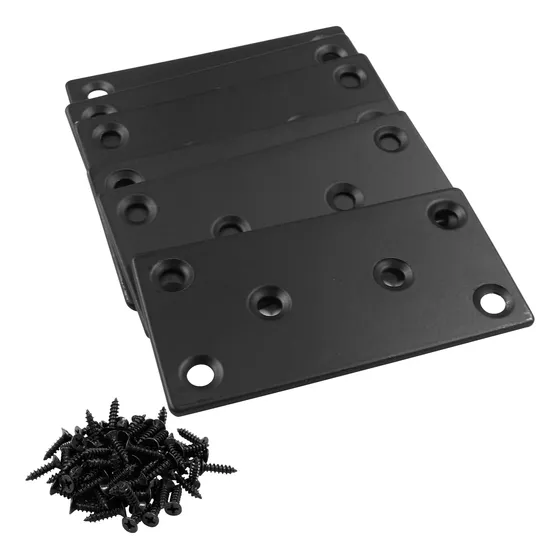 Pieza Soporte Recto Plano Metal Largo Ancho Esquina Fijacion