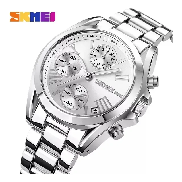 Reloj Skmei 1897g Gold Rose Acero Inoxidable Para Dama Mujer