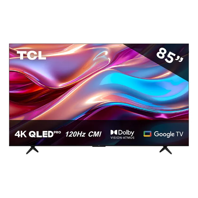 Pantalla 85 Tcl Qled Pro 4k Hdr Google Tv 85q551g