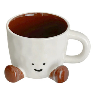 Taza De Café De Cerámica De 350 Ml Con Patas Cortas Taza De Café De Cerámica De 350 Ml Con Patas Cortas