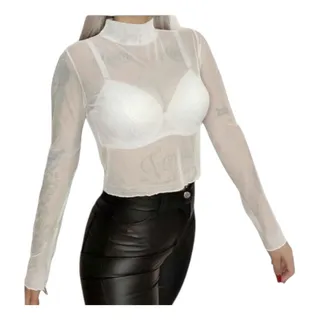 Remera blanca transparente sales