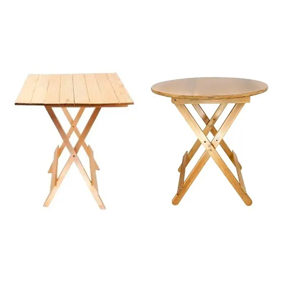 Mesa Ratona Plegable Redonda Y Cuadrada