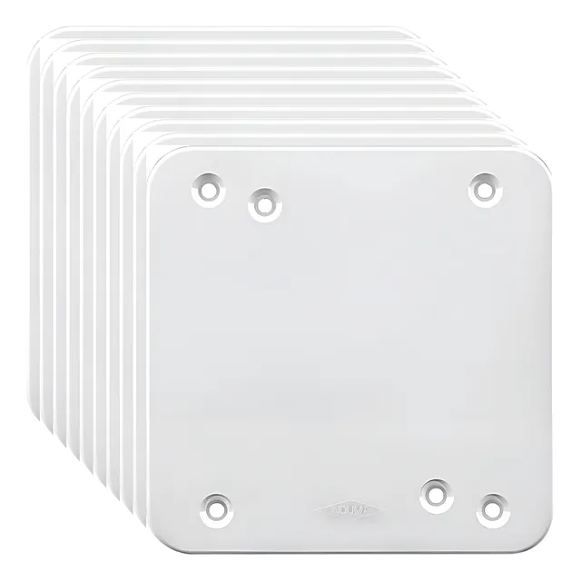 Tapa Ciega 4x4 Plastica Cuadrada Pvc 10x10 Paquete X 10