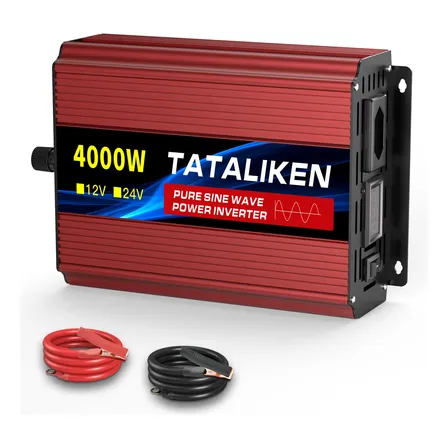 Inversor Tensão 4000w Onda Senoidal Pura 24v 220v Conversor