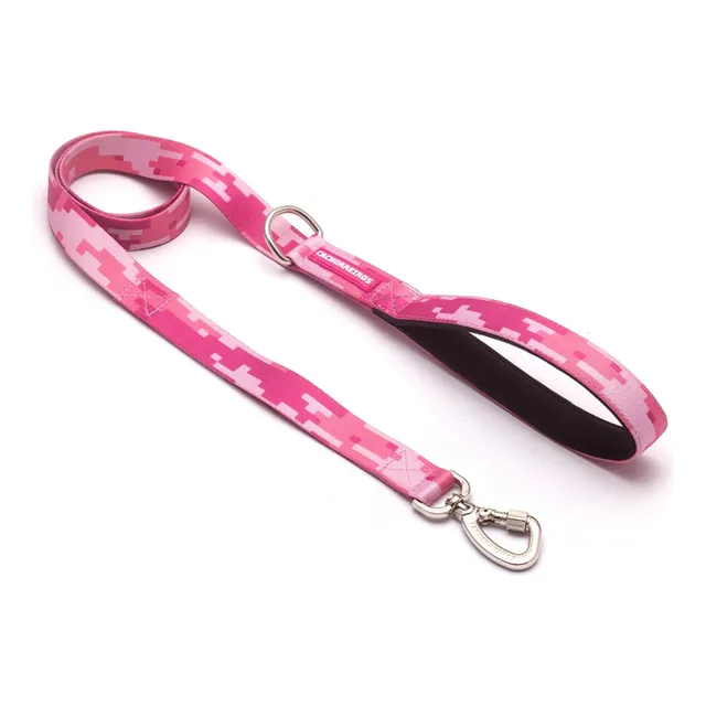Correa Paseo Para Perro Cachorreiros Talle G / L Color Camuflaje Rosa