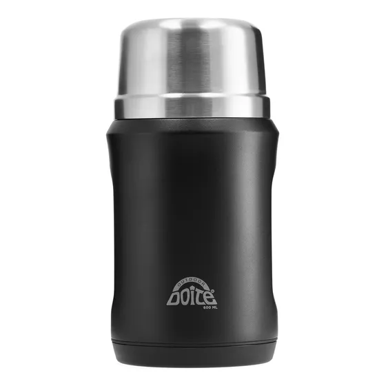 Termo De Comida Negro 600ml Doite
