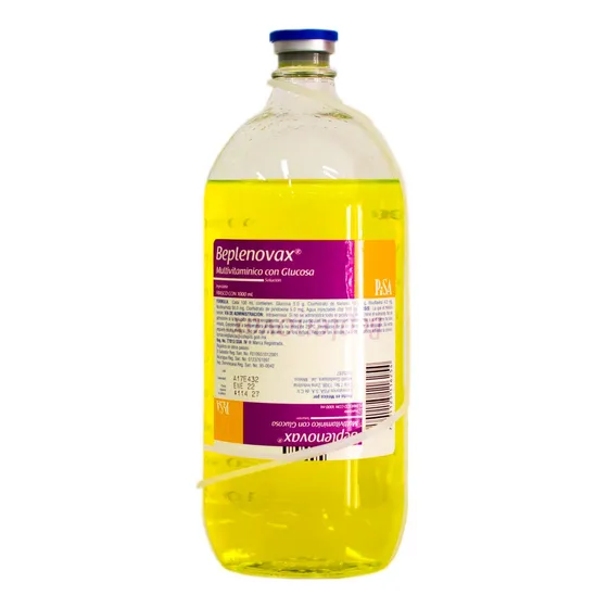 Beplenovax Glucosa, Complejo B Solución Inyectable 1000 Ml