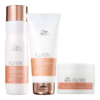 Kit Wella Fusion - Sha 250ml + Cond 200ml + Masc 150ml Kit Wella Fusion - Sha 250ml + Cond 200ml + Masc 150ml