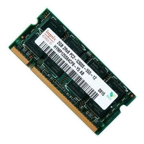 Memoria RAM color verde  2GB 1 SK hynix HYMP125S64CP8-Y5