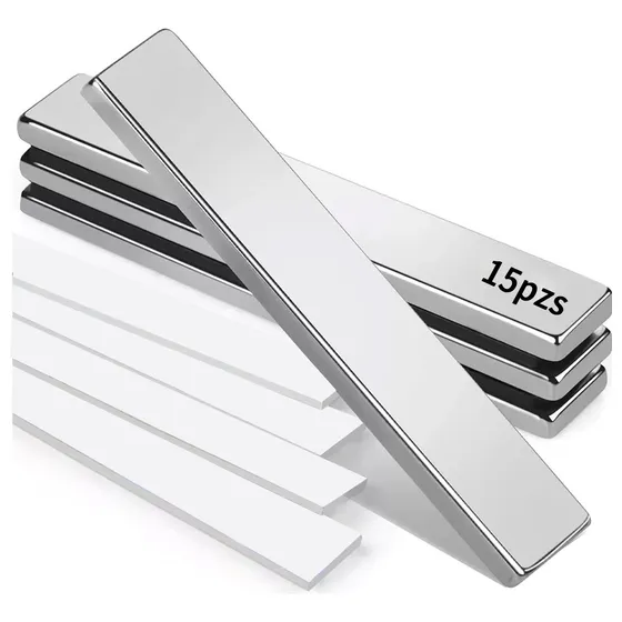 15 Imanes De Neodimio Superpotentes N35 De 60 Mm X 10 Mm X 5
