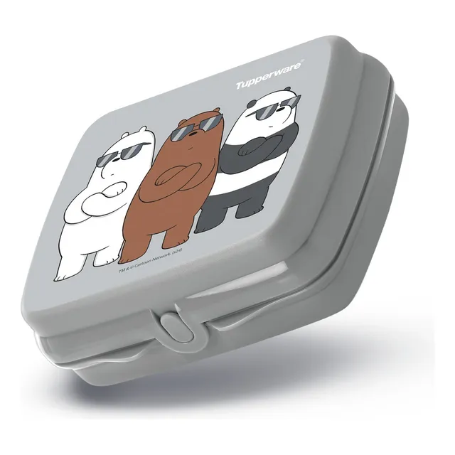 Porta Sandwich Lunch Tupperware Escandalosos Gris Color Gris Oscuro