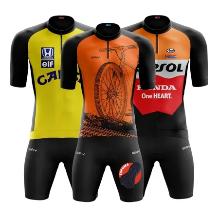 Conjunto Ciclismo Masculino Camisa Pro Uv Short Espuma Mtb