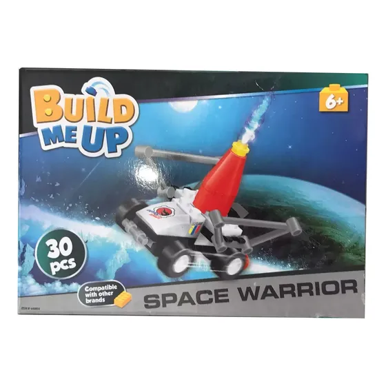 Build Me Up Space Warrior Vehículo Espacial 30 Piezas