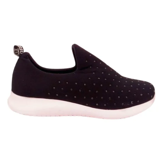 Zapatillas Urbanas Mily Tela Estilo Panchas Con Brillo 