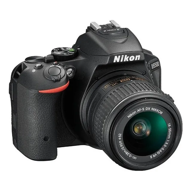Cámara Nikon® D5500 Dsrl Lente 18-55 Mm Pantalla Touch Color Negro