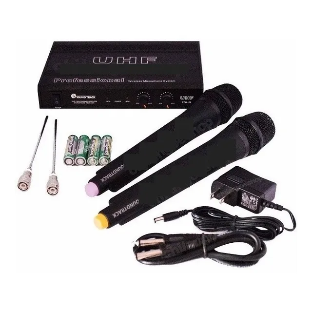 Soundtrack Set De 2 Mic. Inalambricos De Mano Uhf Stw28hu2 !