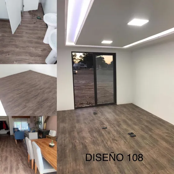 Piso Flotante Vinilico 2.3 Mm Tabla De Pegar 5 Años Garantia