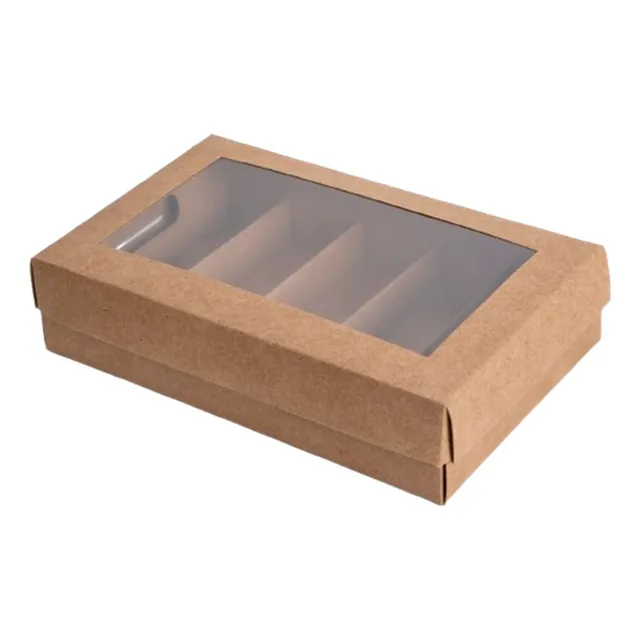 Caja Premium Con Visor Y Separadores 25x16x6 Cm - 20 U
