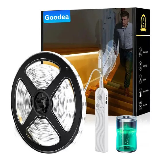 Tira De 120 Luces Led Para Armario/baño/cocina/escalera 2 M