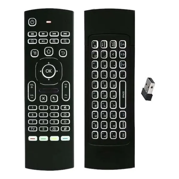 Control Remoto Airmouse Retroiluminado Giroscopio Y Teclado