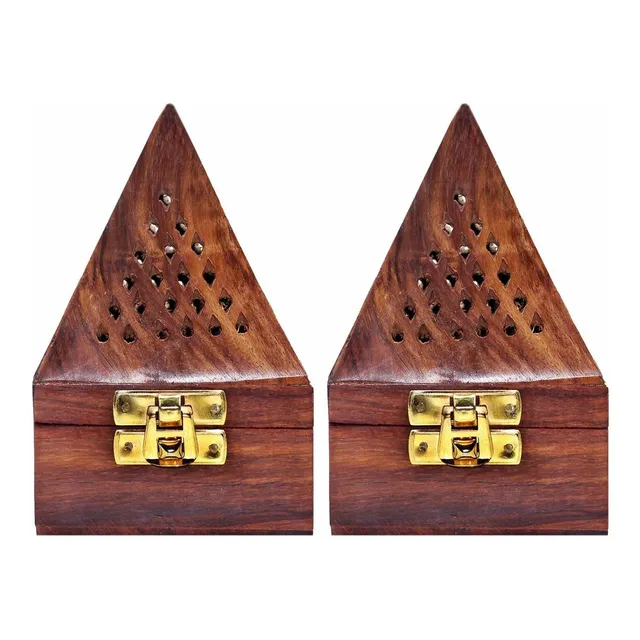 2 Soporte Para Quemador Incienso Madera Envejecida