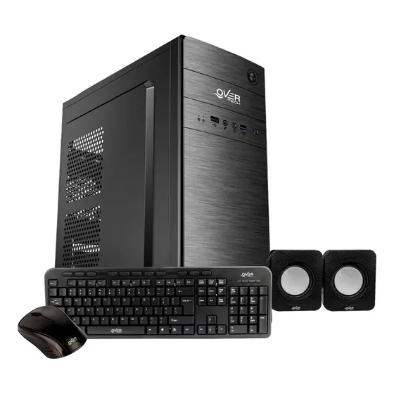 Gabinete Kit Overtech Fuente 500w+ Teclado+mouse+parlantes