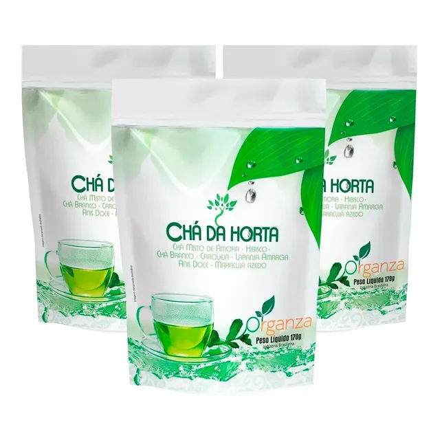Super Kit  3 Chá Da Horta De 170g - Organza