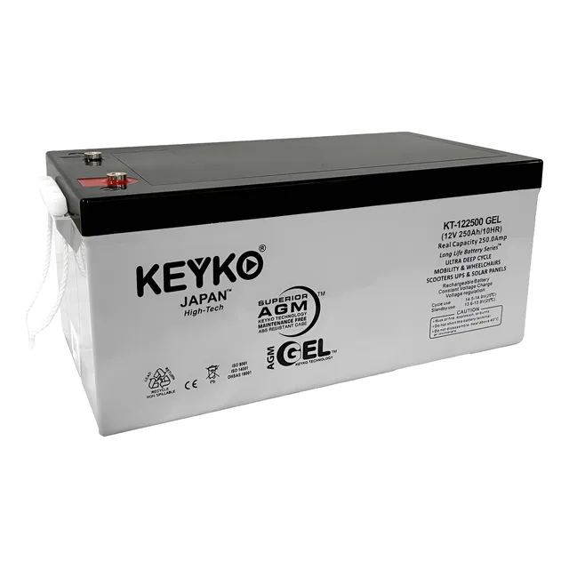 Bateria Gel 12v 250 Amp Solar Back Up Ciclo Profundo Keyko