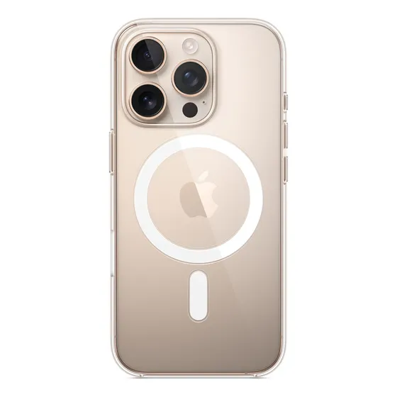 Funda Transparente Con Magsafe Para El iPhone 16 pro Transparente Lisa