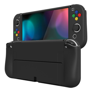Protector Suave Para Nintendo Switch Oled Negro Protector Suave Para Nintendo Switch Oled Negro