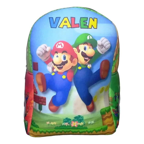 Mochila Jardín Infantil Premium Personalizada Con Nombre