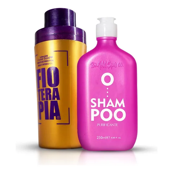 Poderosa Fioterapia Dourada + Shampoo Purificante Gold Spell