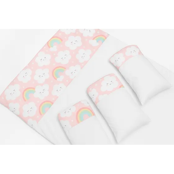 Juego De Sabanas Completo Colecho+ 3almohadas +3 Fundas Bebé