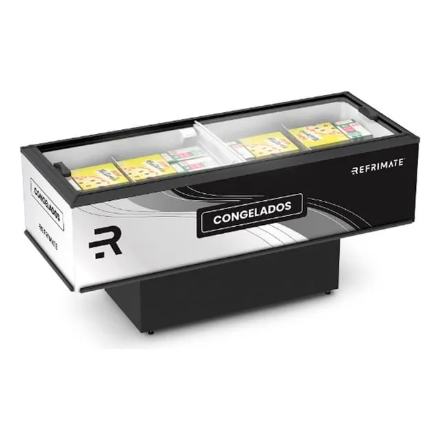 Ilha Expositor Vidro 2 Metros Congelados Vanguard Refrimate