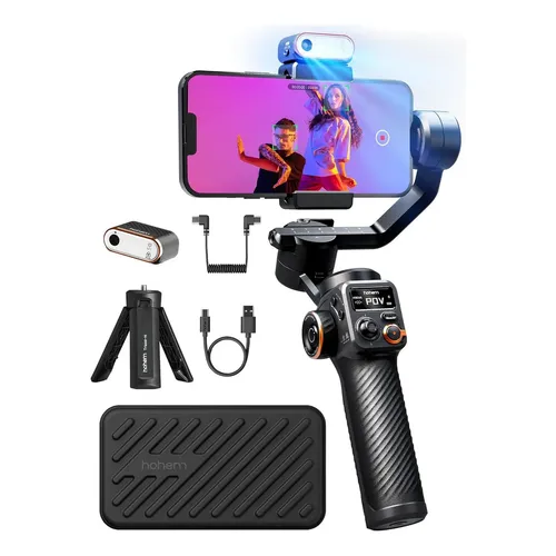 Estabilizador Gimbal Hohem Isteady M6 Kit 3eixos Modelo com luz de