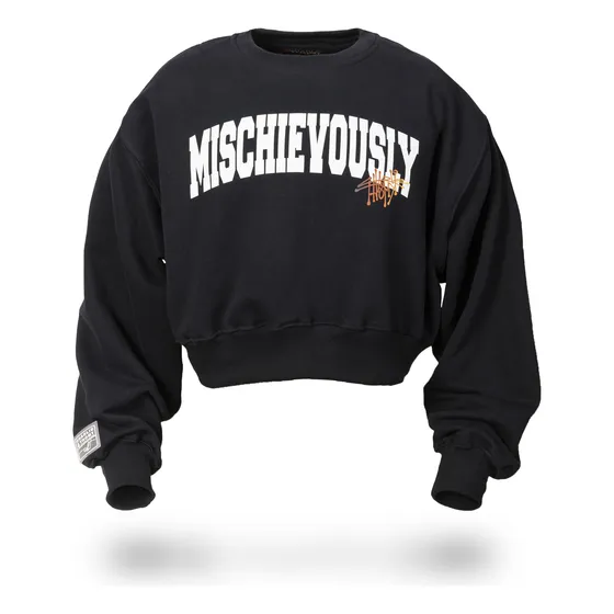 Buzo Crop Oversize Charlie & Thomy Mod Mischievously Algodon