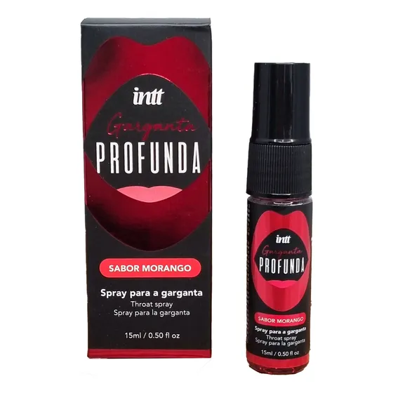 Anti Arcadas Intt con sabor a fresa para garganta profunda