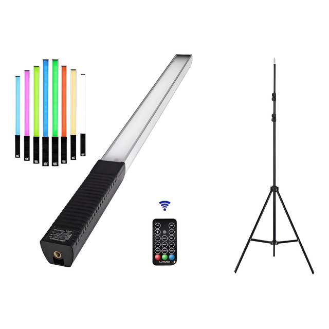 Bastão Led Rgb Luxceo Q508a Profissional + Tripé 2 Metros Bastão Led Rgb Luxceo Q508a Profissional + Tripé 2 Metros