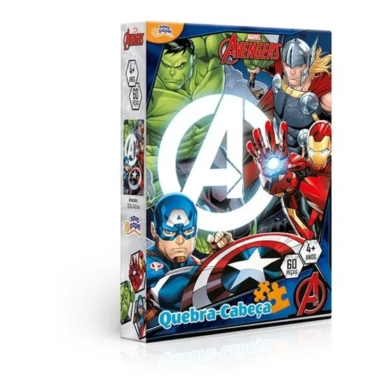 Quebra-cabeça Marvel Os Vingadores 60 Peças - Toyster 8034