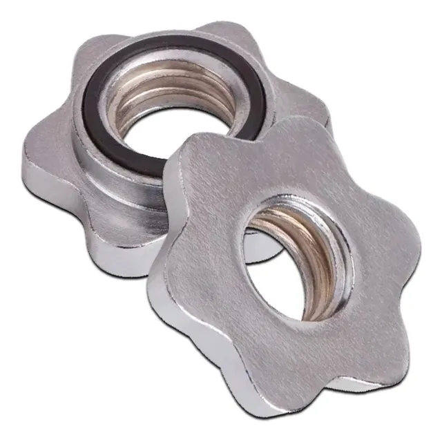 Oferta Promo 2x1 Tope Para Mancuernas A Rosca 30 Mm Cromados