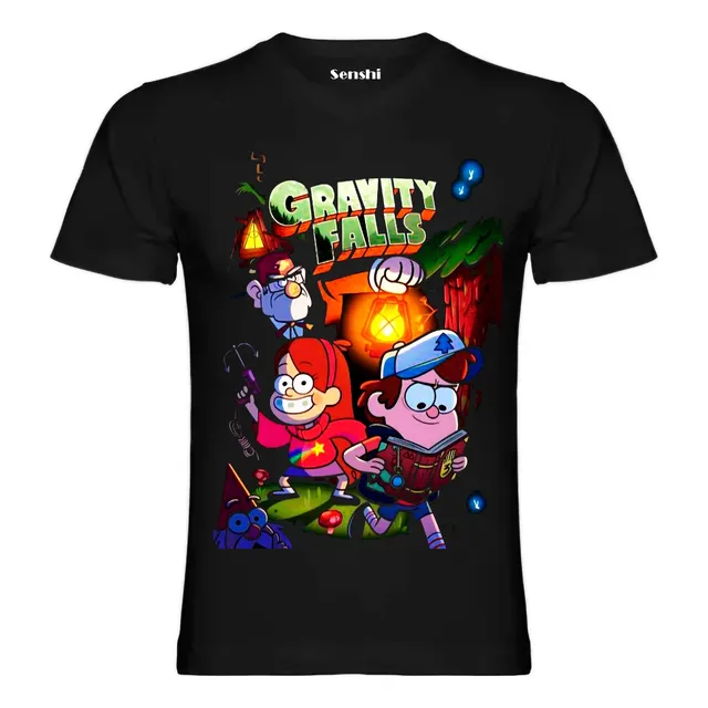 Polera Gravity Falls Unisex Estampada Dtf 001